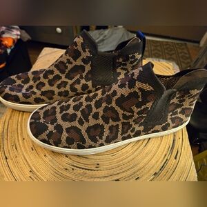 Rothy's Leopard Print Ankle Boots